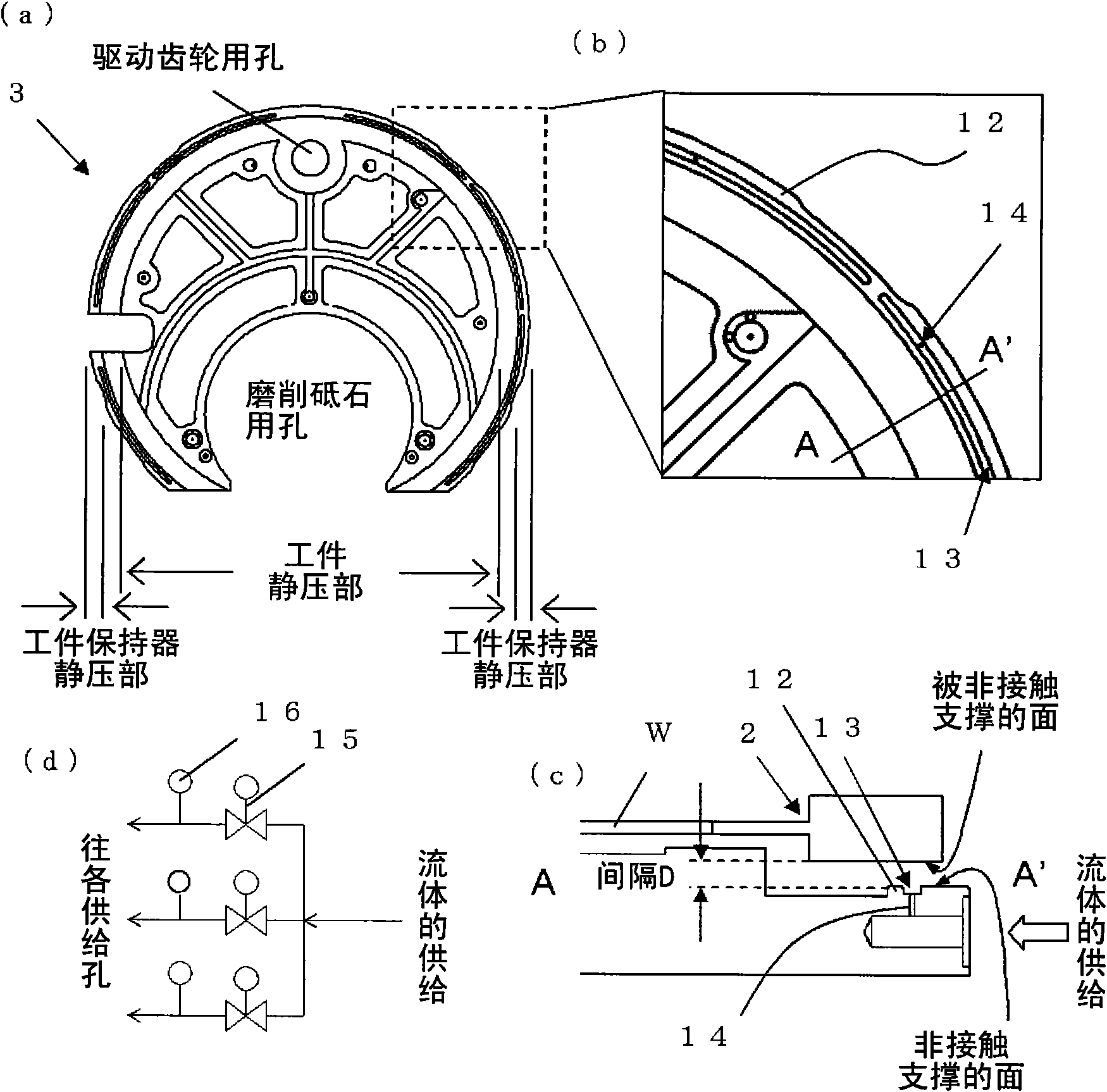 Work duplex-head grinding apparatus, and work duplex-head grinding method