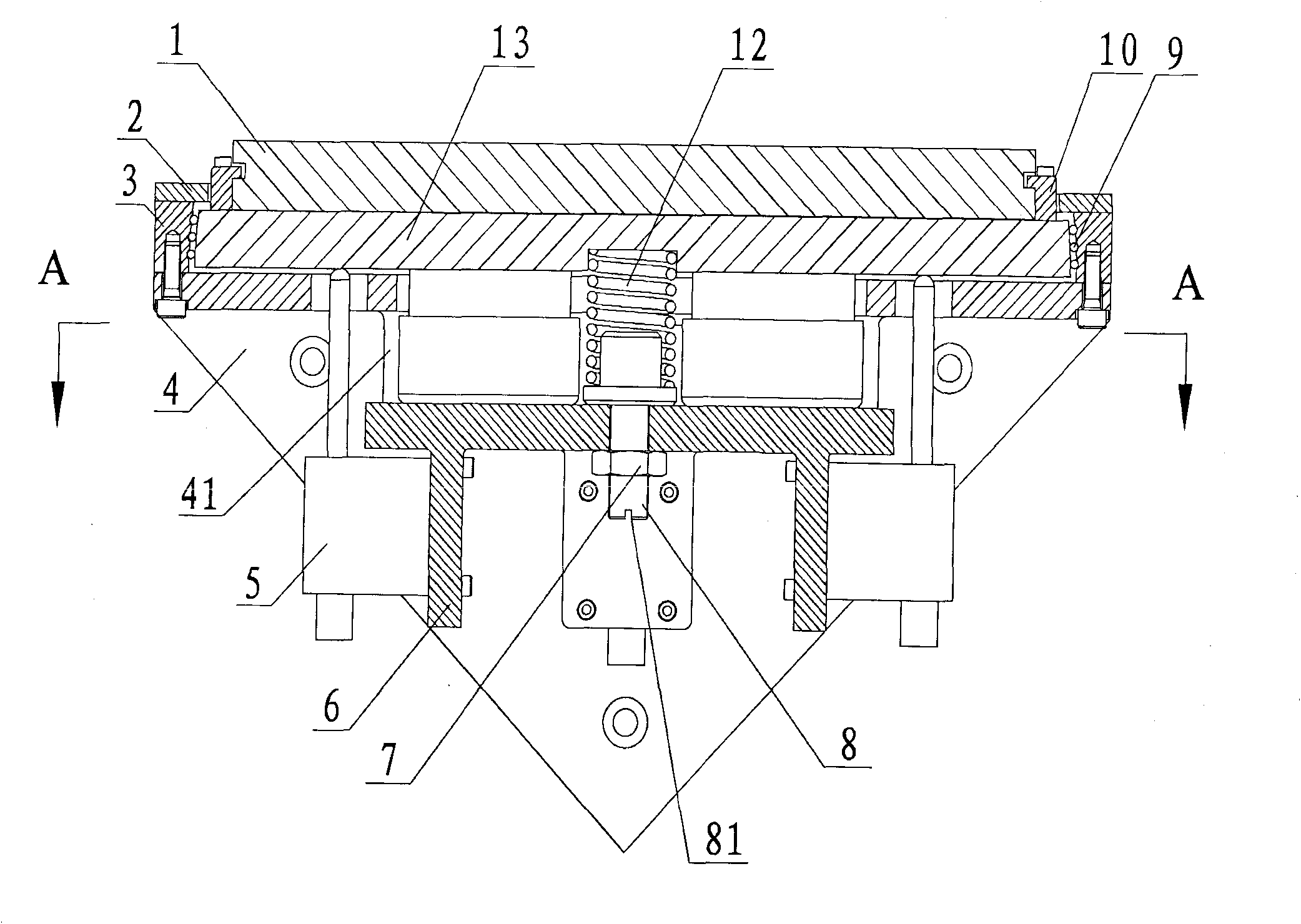 Two-dimensional high load-bearing large-caliber rapid control reflector