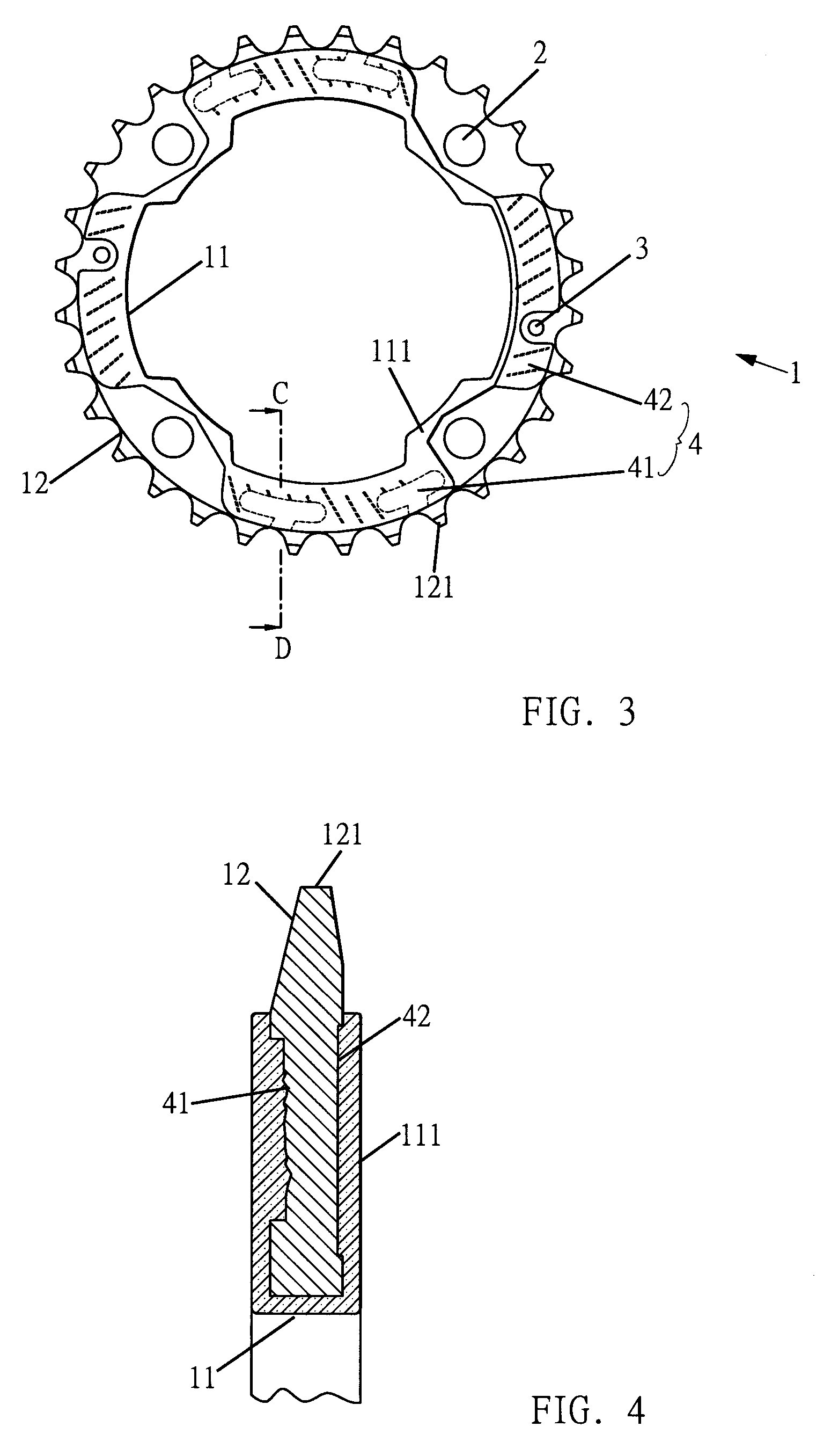 Light weight Chain Wheel Having Concrete Structure