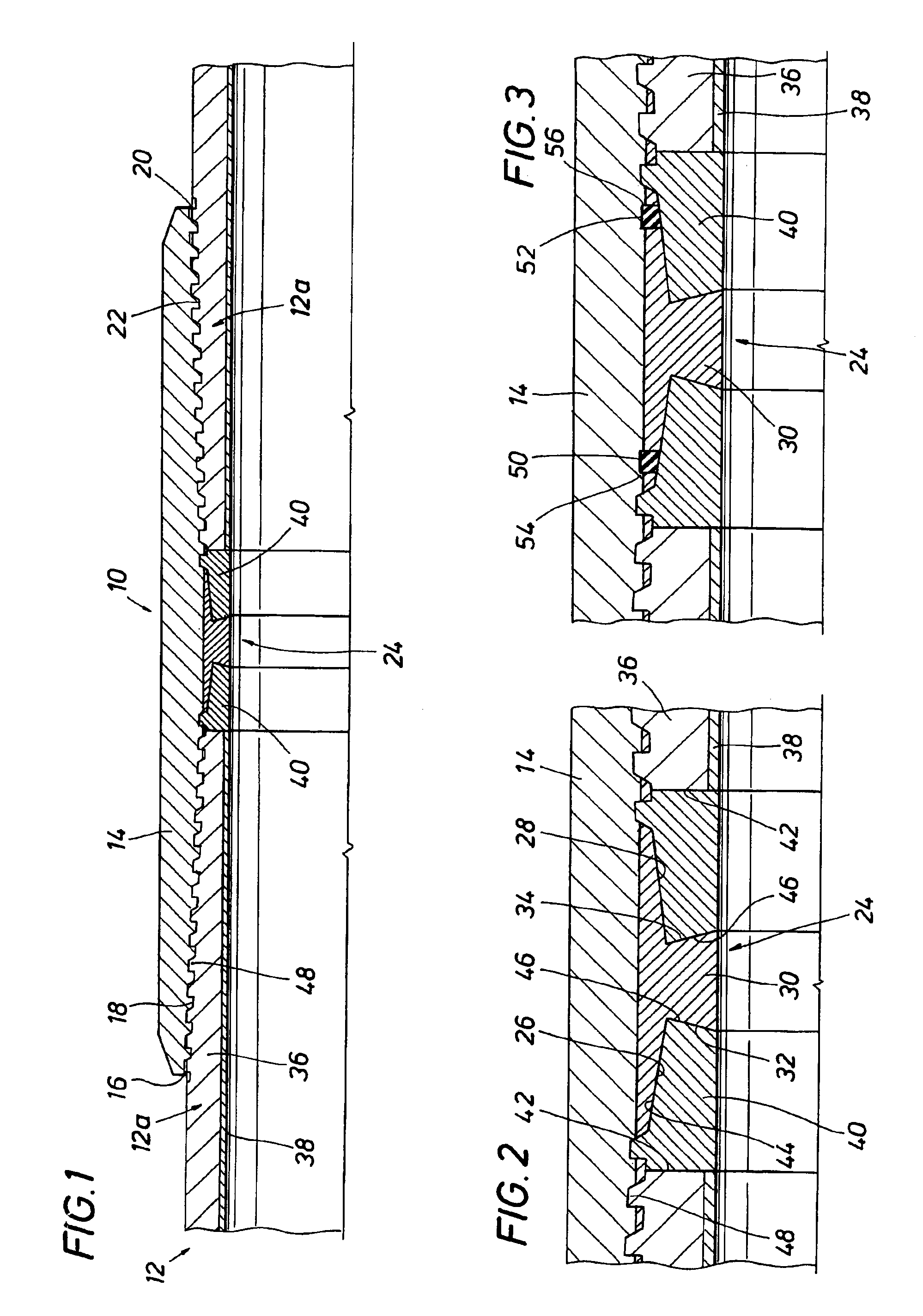 Threaded connection for internally clad pipe