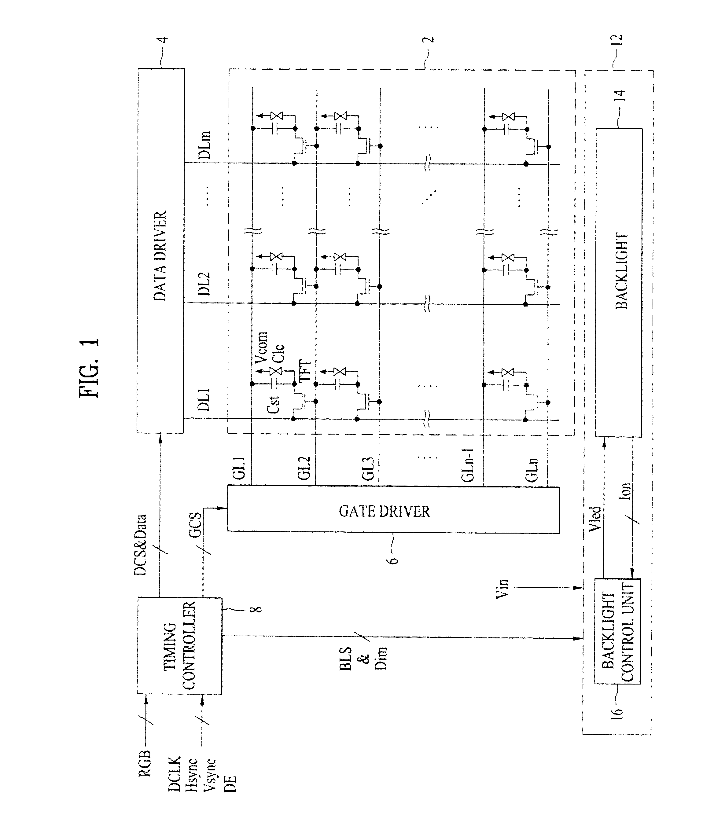 Device and method for driving liquid crystal display device