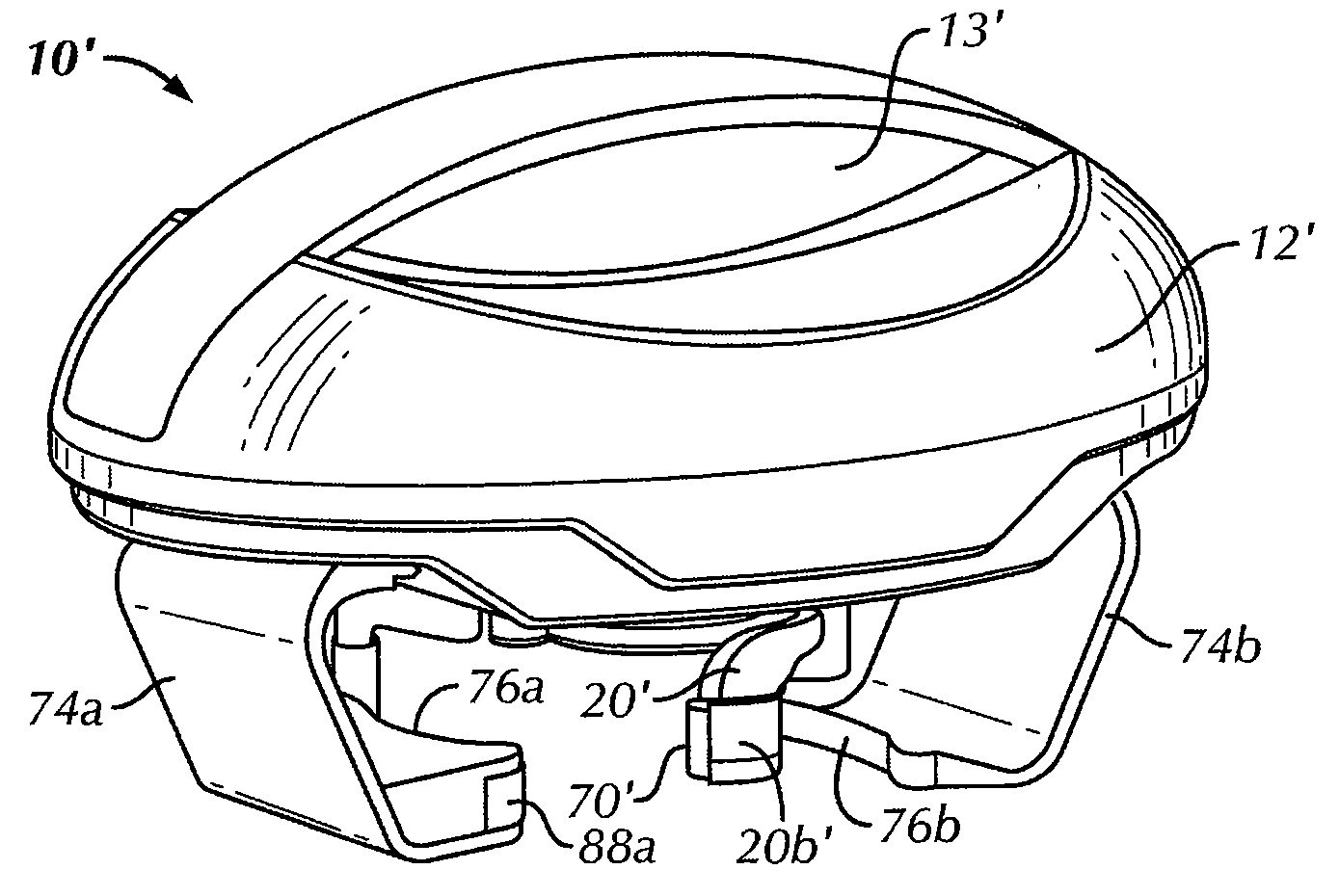 Hand-held device for removing an enclosure from a container