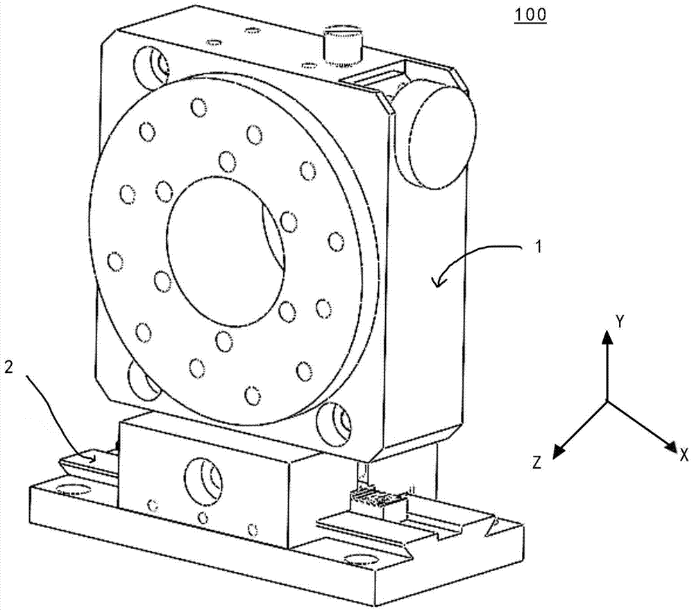 A line scan camera adjustment device