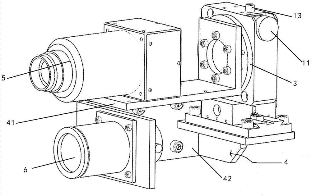 A line scan camera adjustment device
