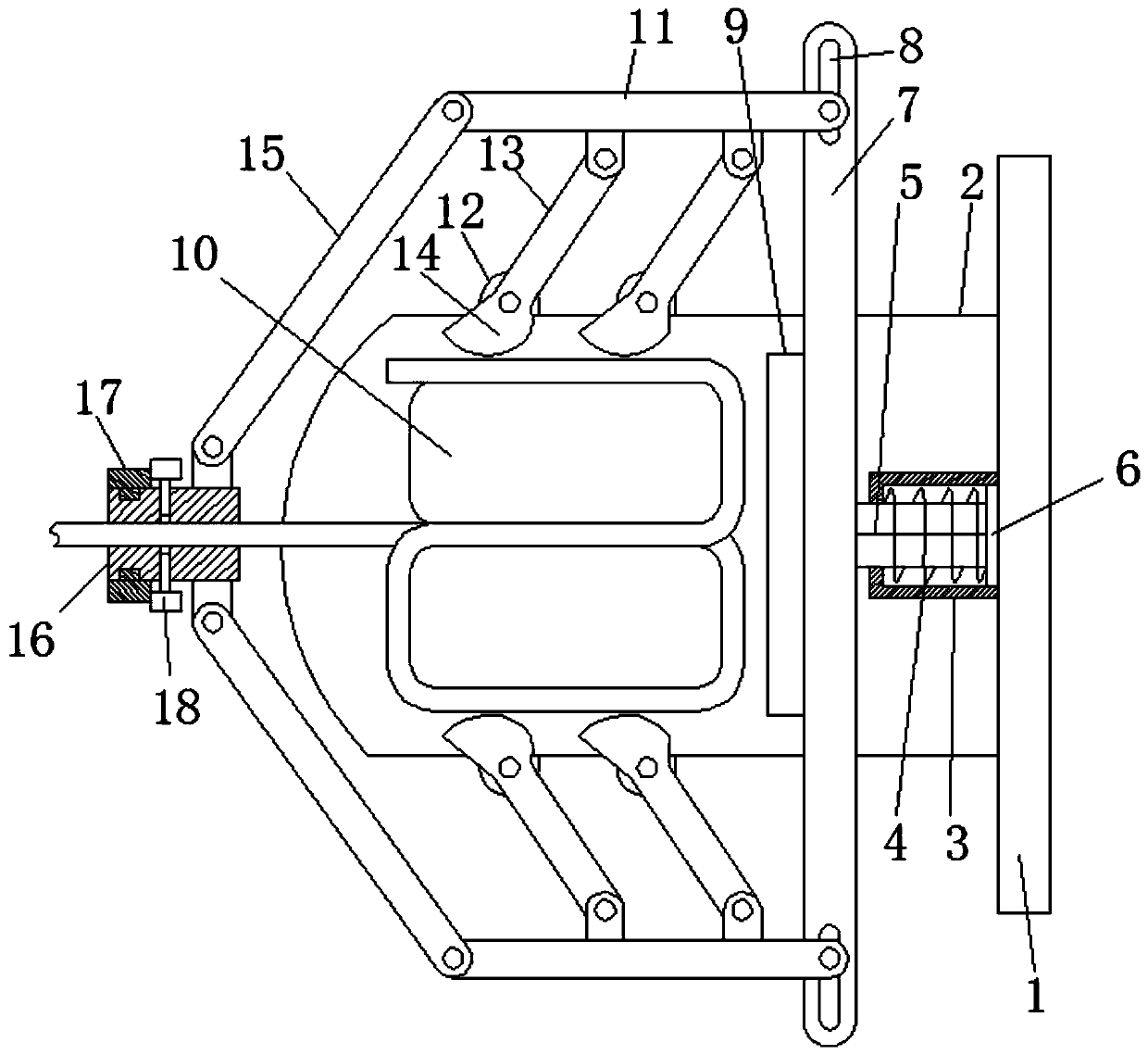 Winch device for automobile towing and using method of winch device