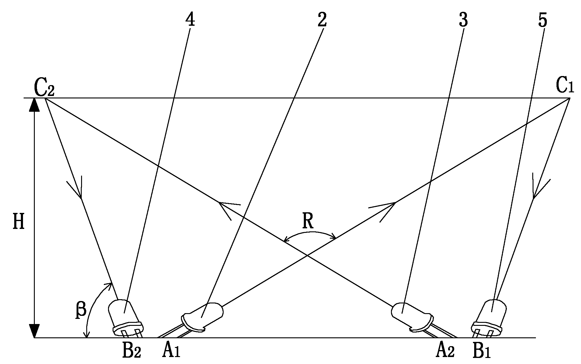 Infrared dual-beam distance setting inductor and inductive method of the same