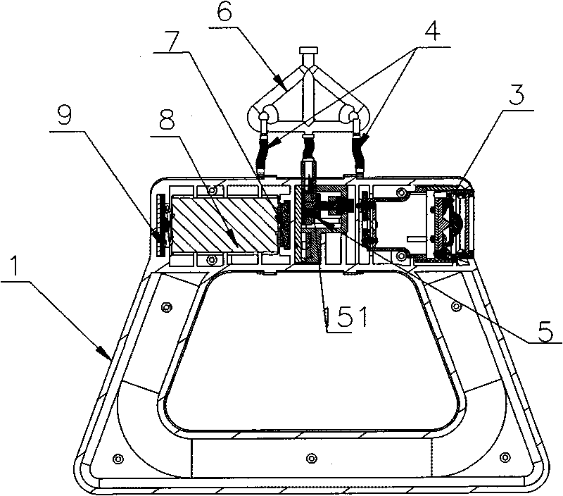 Emergency lamp for subway carriage