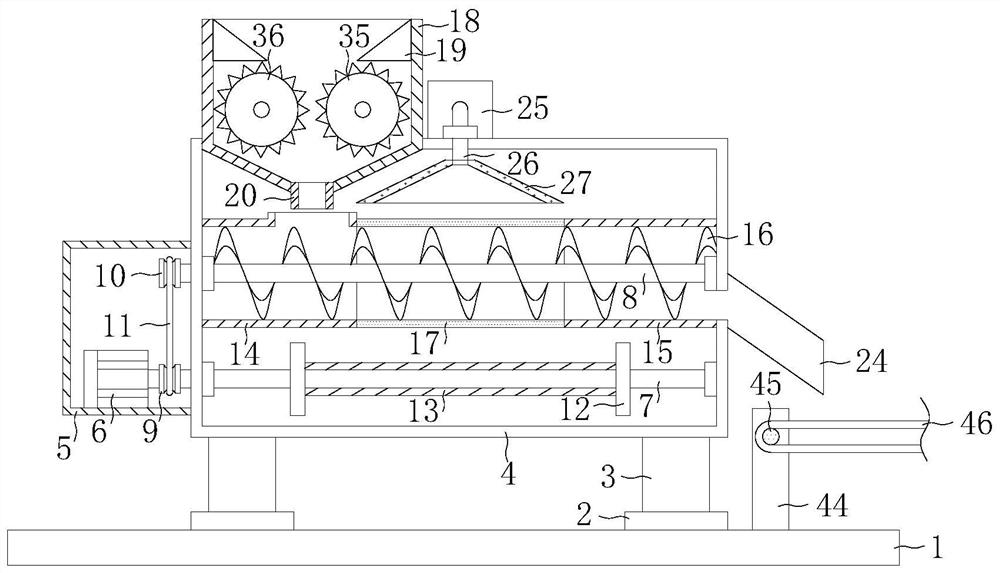 Impurity removal mechanical equipment for mining