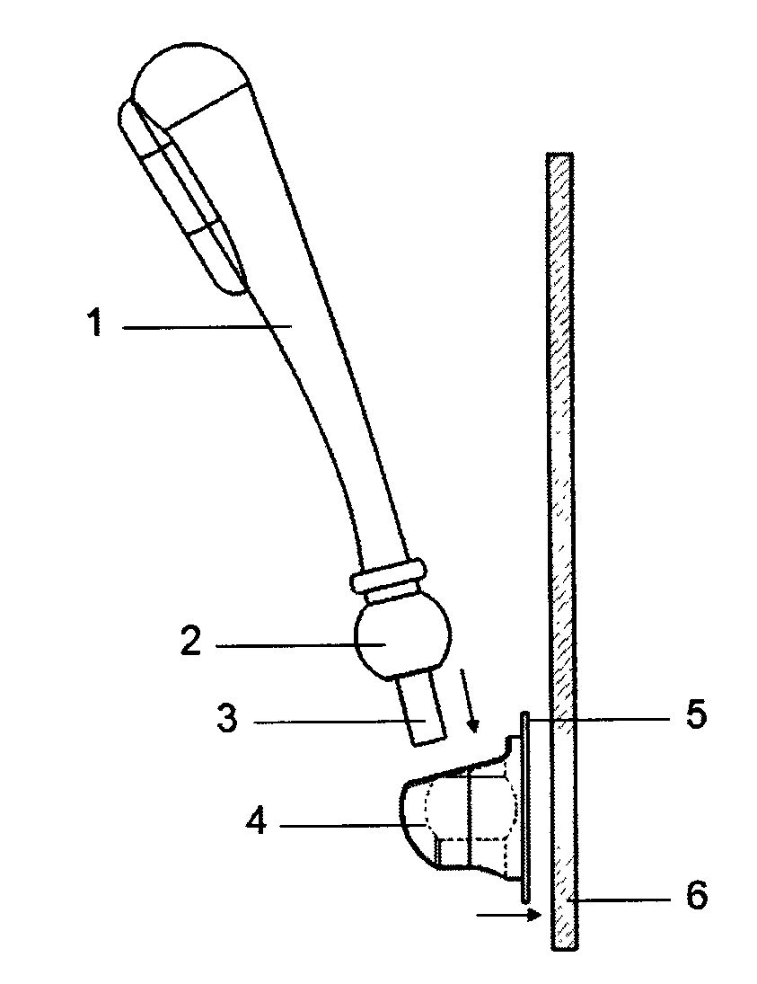 Novel soft rubber shower head base