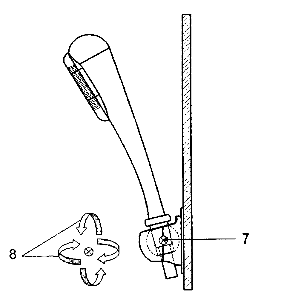 Novel soft rubber shower head base