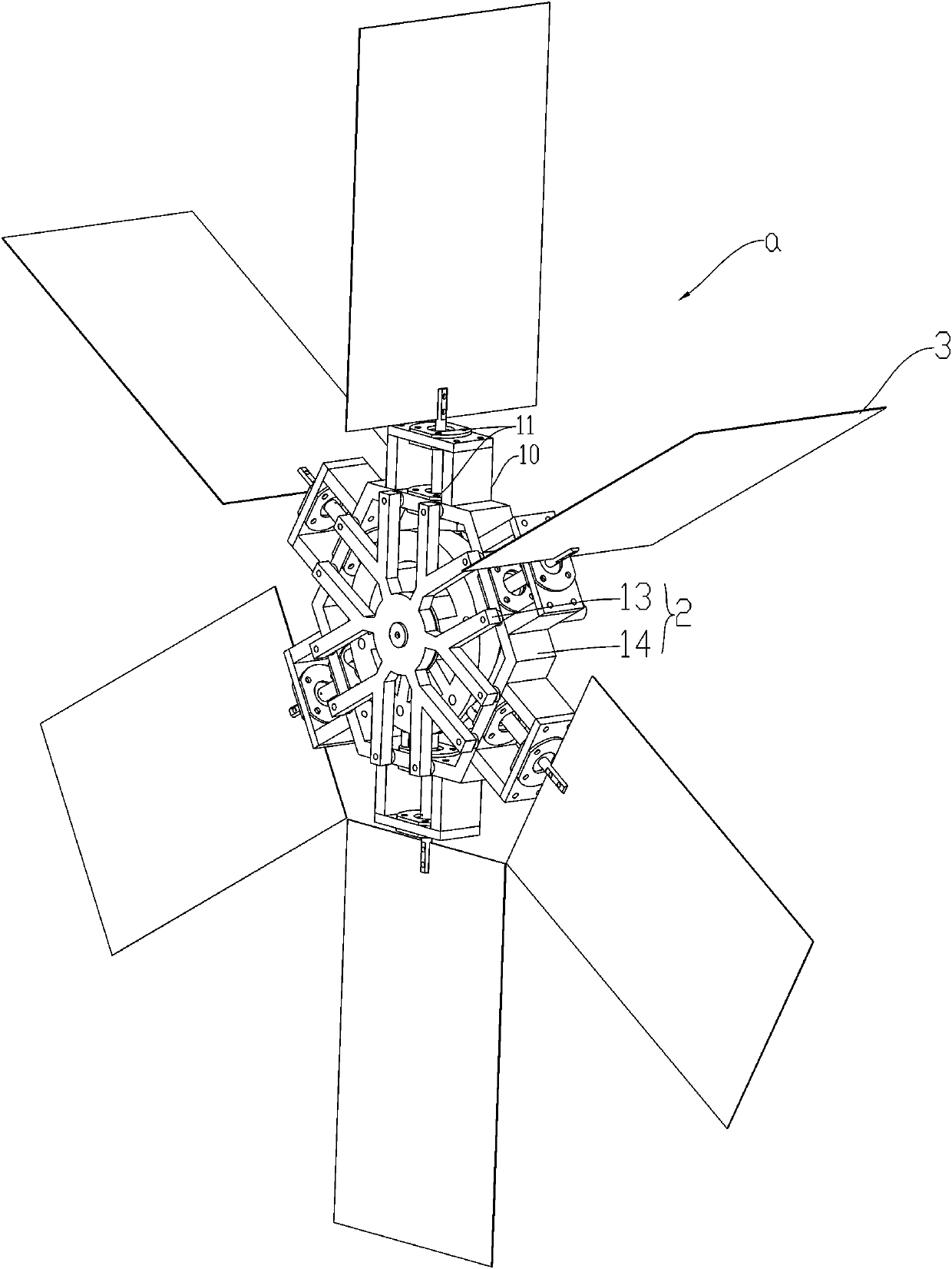 Variable pitch impeller and wind driven generator