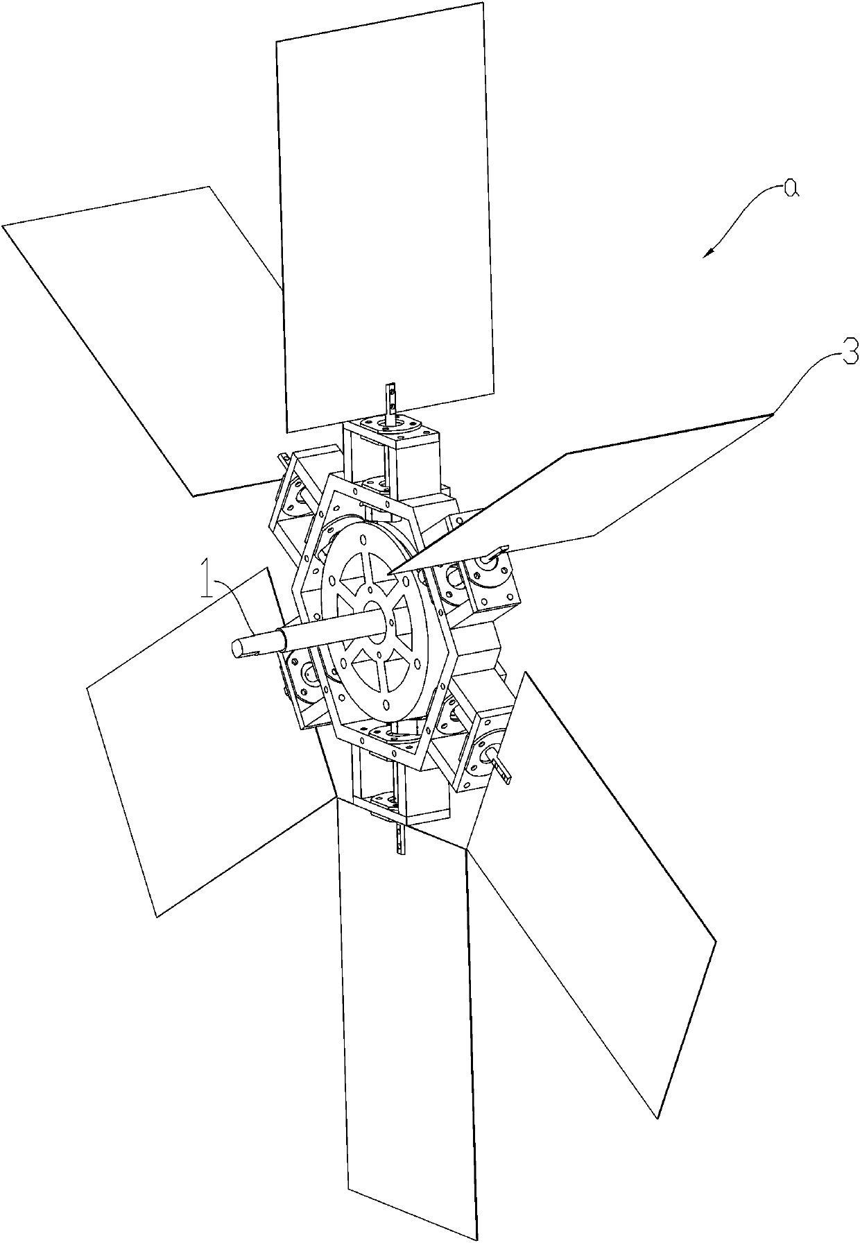 Variable pitch impeller and wind driven generator