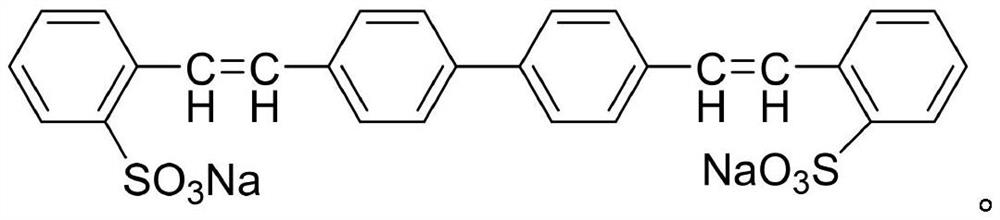 Water-soluble fluorescent whitening agent and preparation method thereof