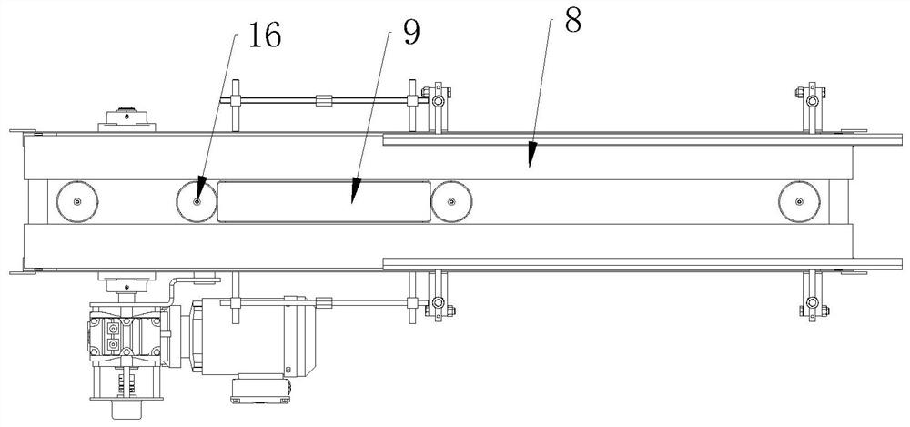 Outlet conveying belt assembly of belt bonding machine