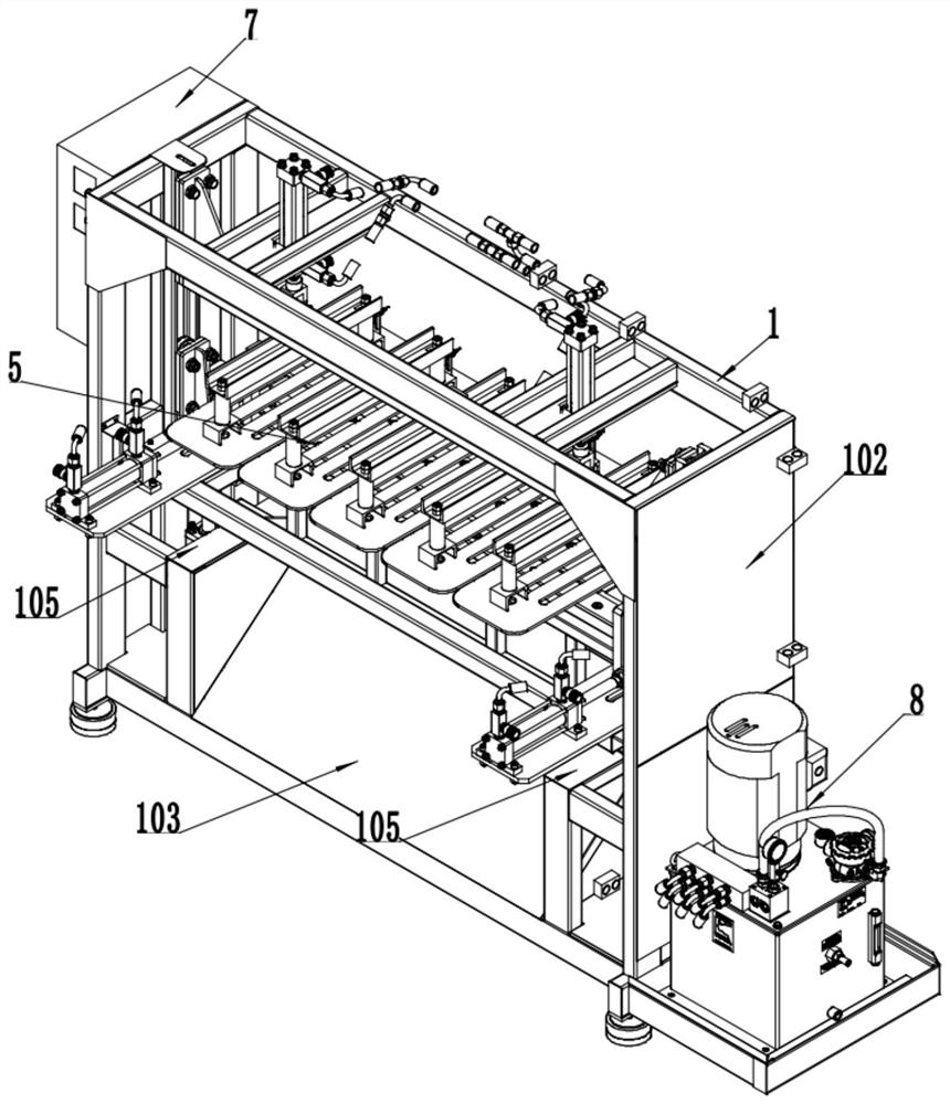 Waste wood tray disassembling equipment