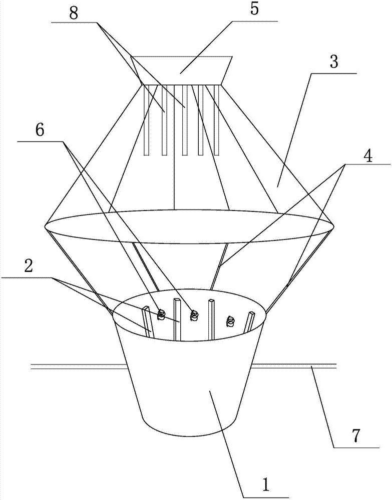 Nursery stock transportation device with protection structure