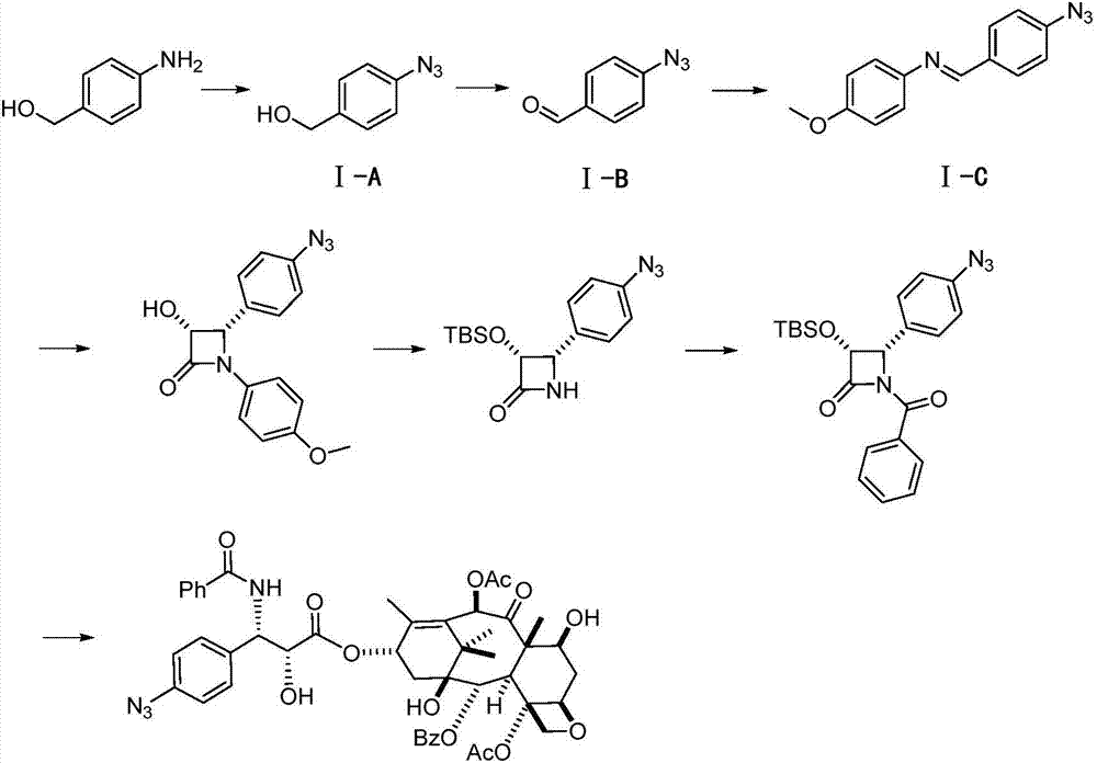 Tubulin-based nitrine-beta-lactam micromolecule probe and preparation method and application