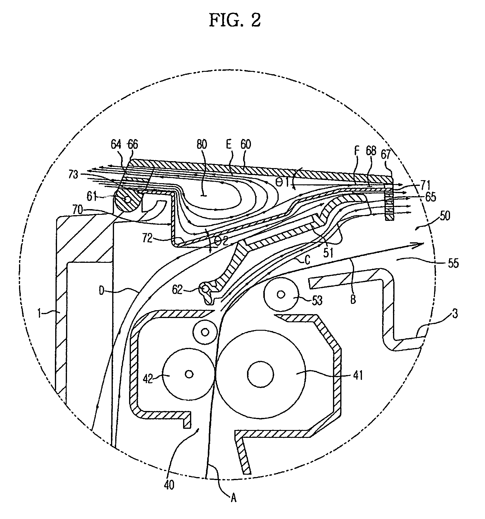 Image forming apparatus with external air circulation chamber