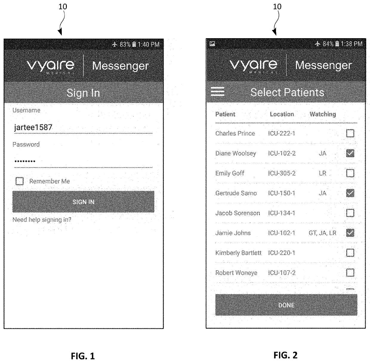 System and method for communicating health-related messages regarding ventilated patients