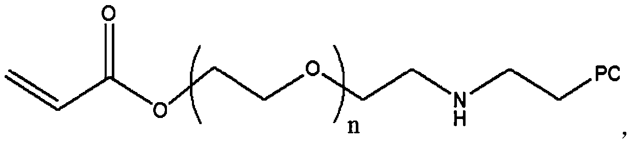 A kind of phosphorylcholine polyethylene glycol modified chitosan and preparation method thereof