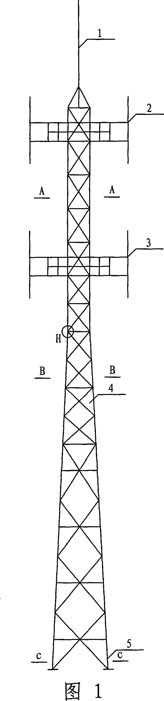 Triangular communication tower