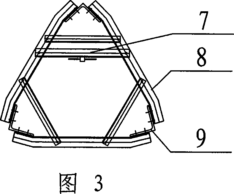 Triangular communication tower