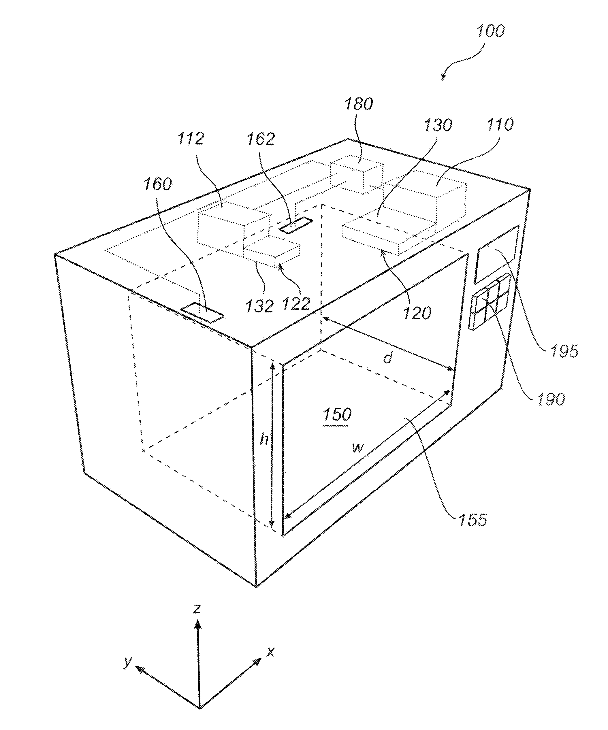 Microwave oven with a regulation system using field sensors