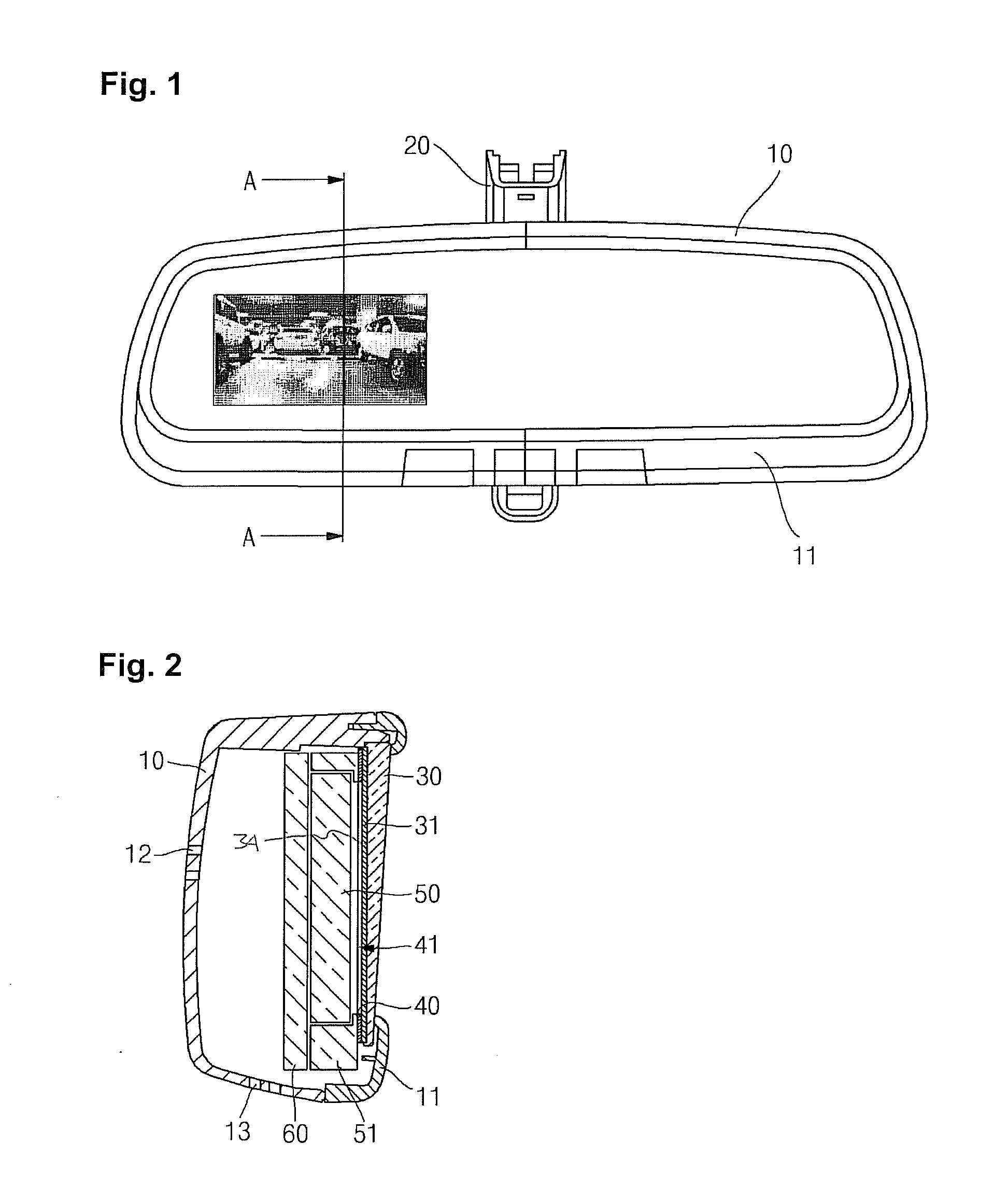 Vehicle Inside Mirror Device for Displaying Image