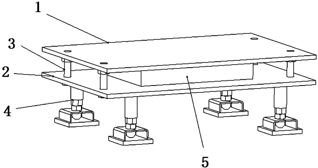Vertical adjusting device of bridge bearing