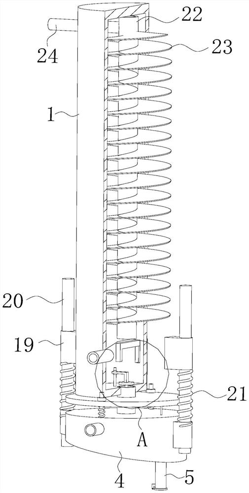 Anti-blocking gas-water separator capable of automatically dehydrating based on ship equipment