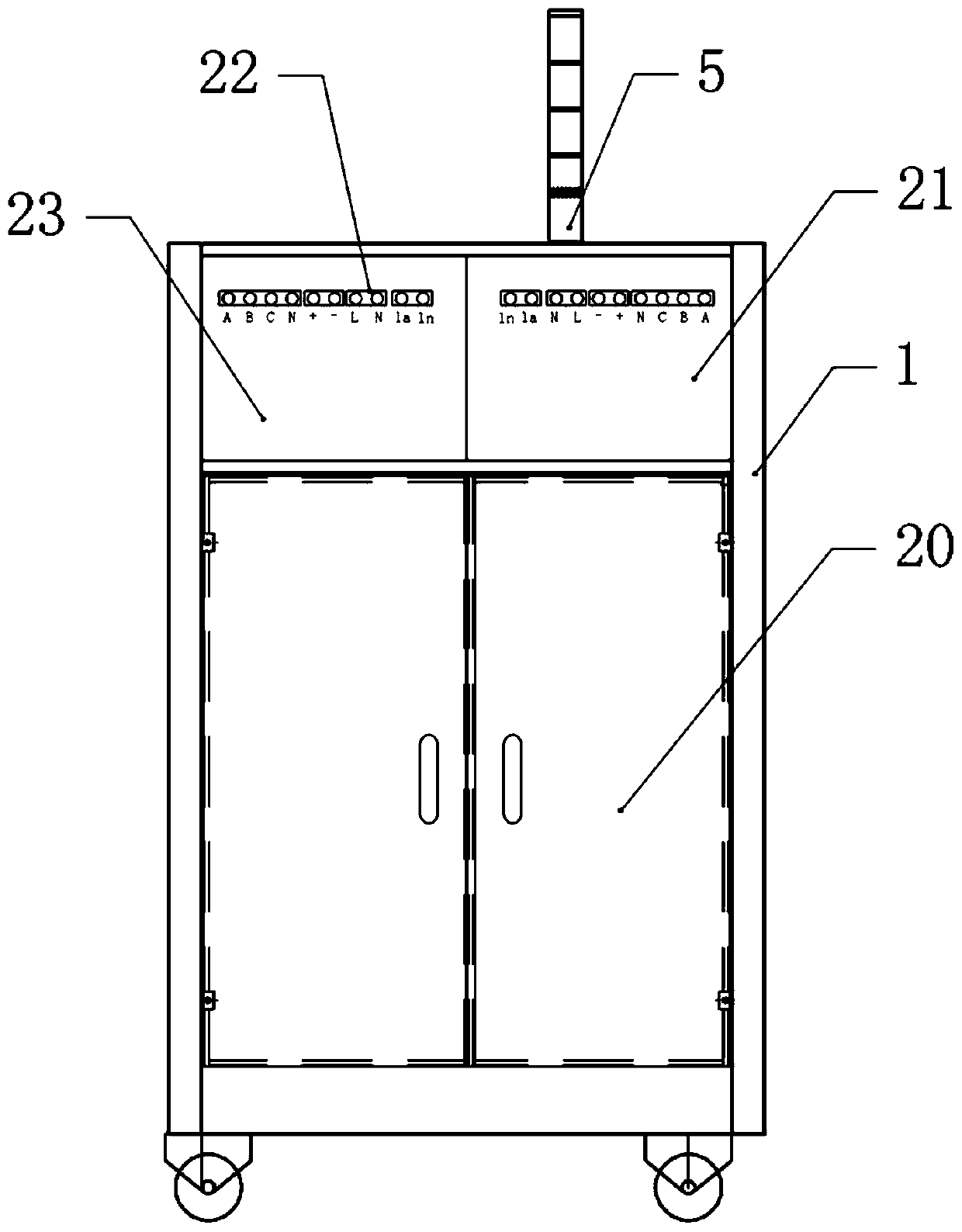 Electric test device