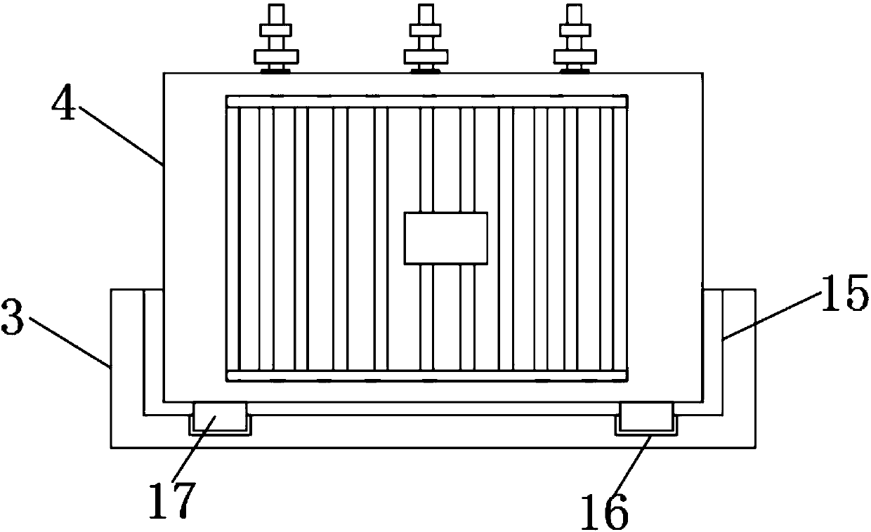 Oil immersed transformer convenient to disassemble and install