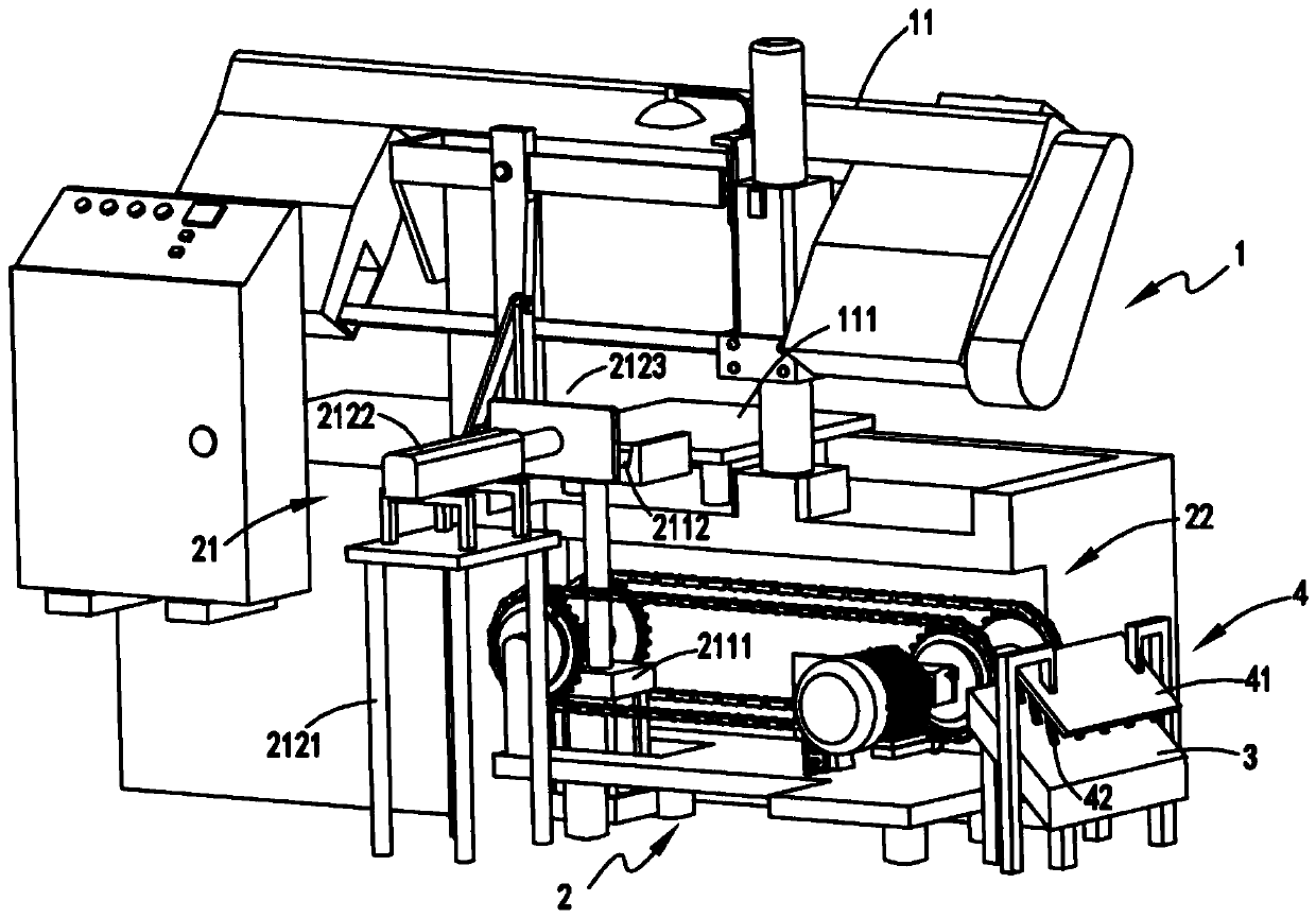 A metal product processing equipment with self-positioning and automatic output functions