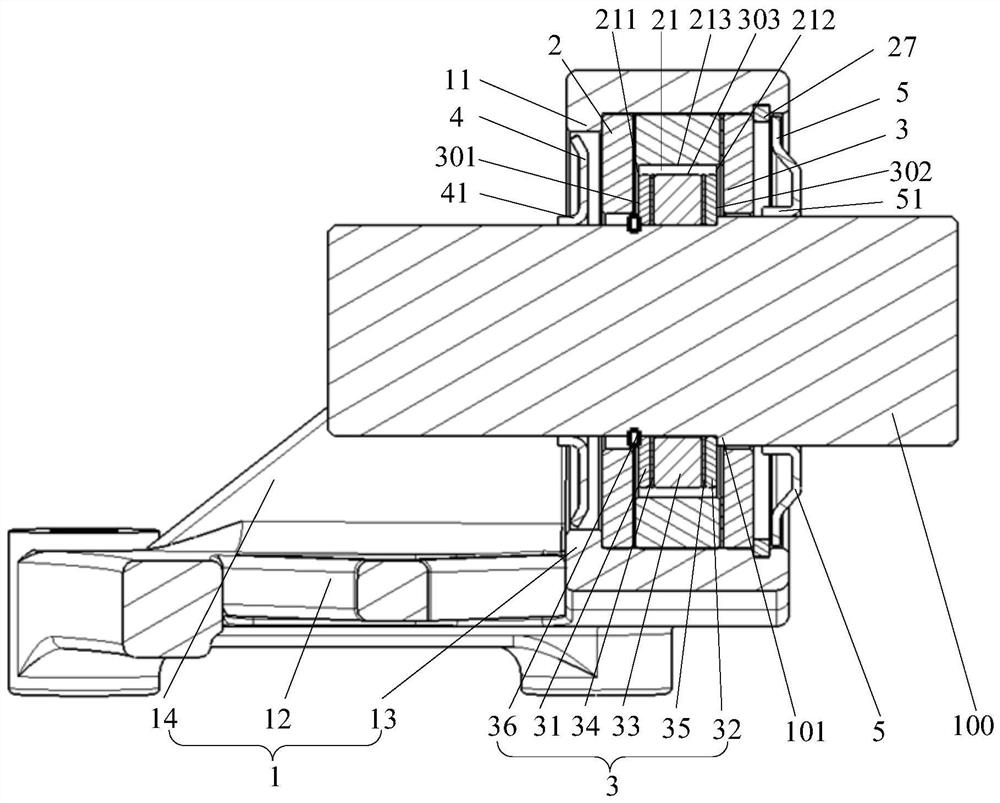 Fixing support of automobile driving shaft