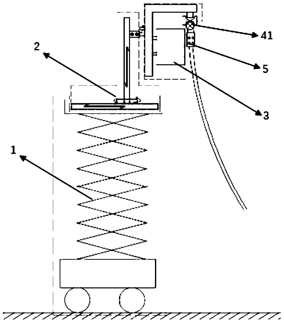 Device for dismounting high-voltage line T-shaped clamp in hot-line work