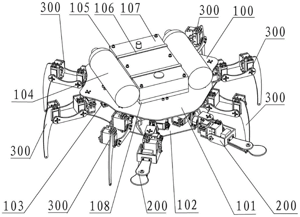 An amphibious multi-legged robot driven by foot-paddle coupling