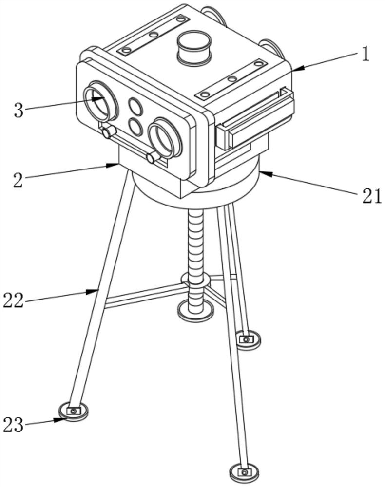 Handheld reconnaissance instrument with auxiliary supporting structure and application