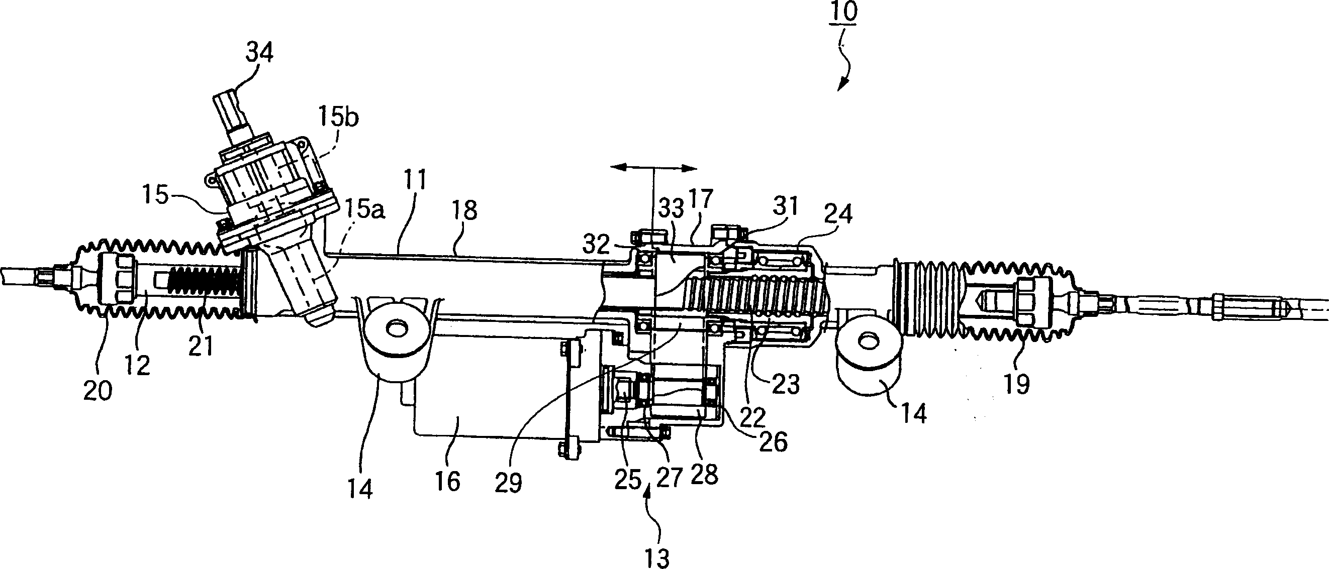 Belt speed reducer for electric power steering device and electric power steering device