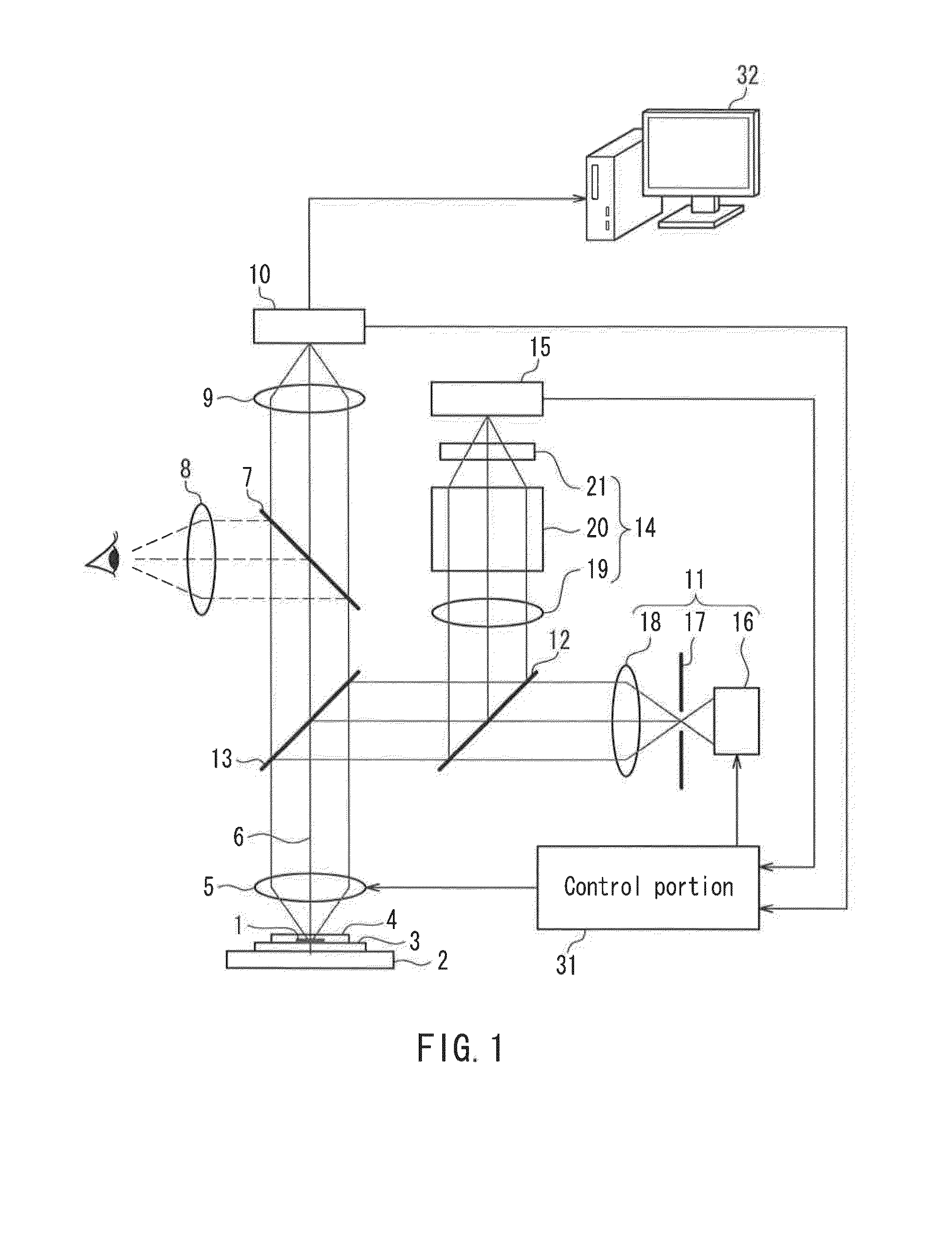 Optical microscope, and autofocus device for optical microscope