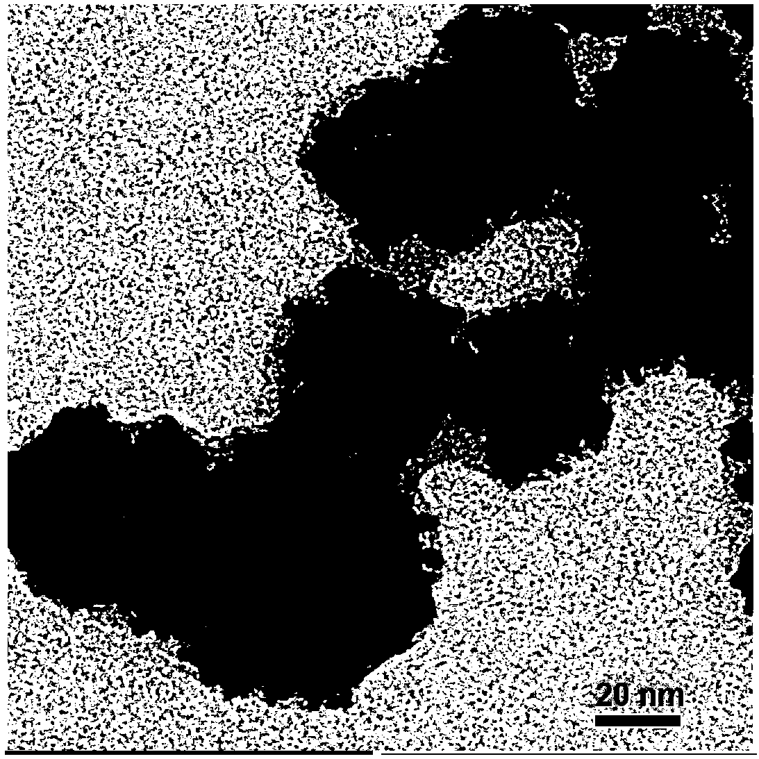 Hollow platinum-copper-cobalt ternary alloy nanoparticle mimic enzyme and preparation and application thereof