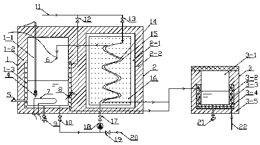 Heat storage type vehicle-mounted drinking water and water bath heating system and operating method thereof