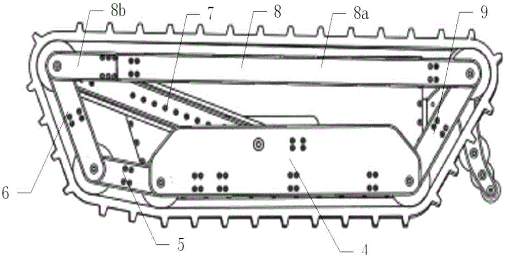 Six-bar adaptive crawler robot