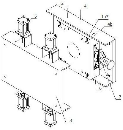 Working method of quick mold changing mechanism for injection molding