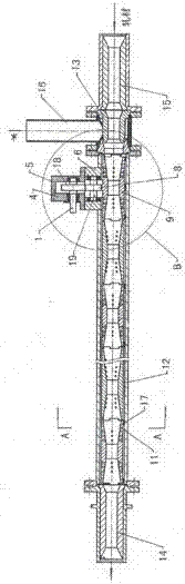 Rotary turbulent tube energy-saving water cooling device