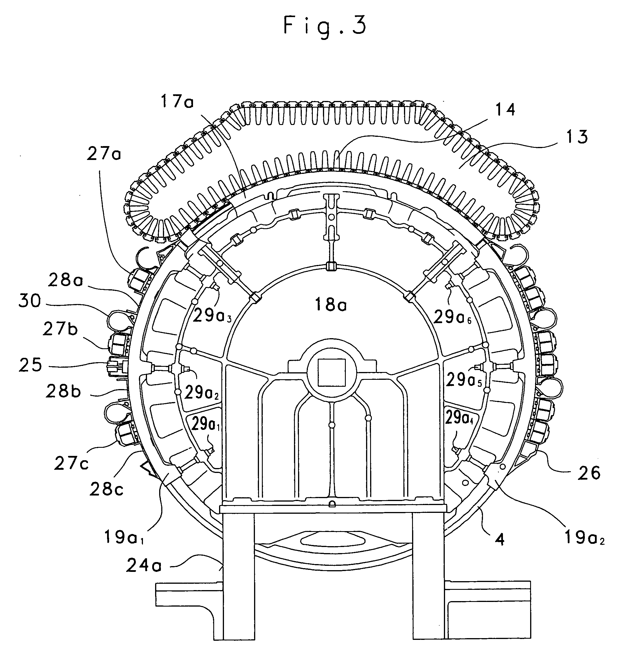 Apparatus at a flat card or roller card for grinding a clothing drawn onto a rotating roller, having a carrying device