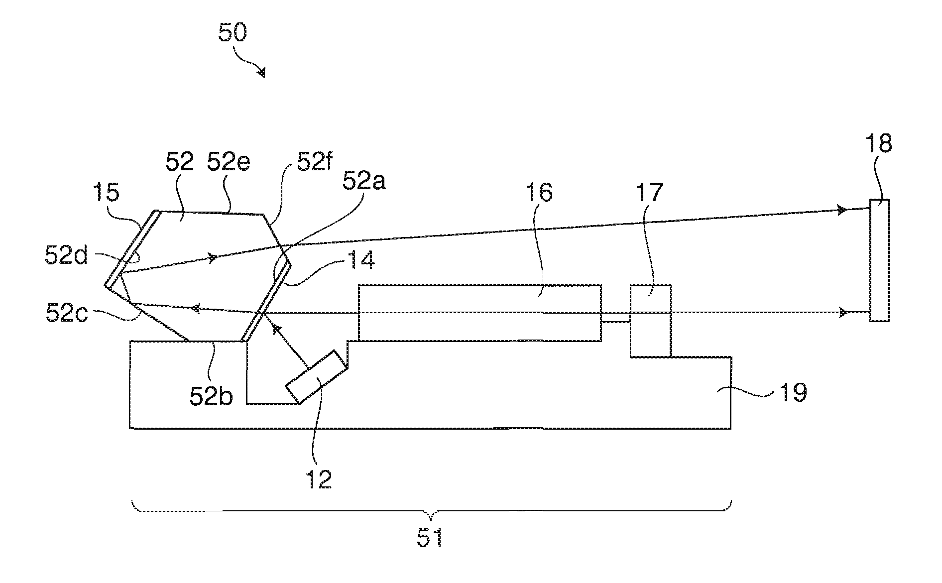 Light source device, having wavelength conversion and separation means, and projector