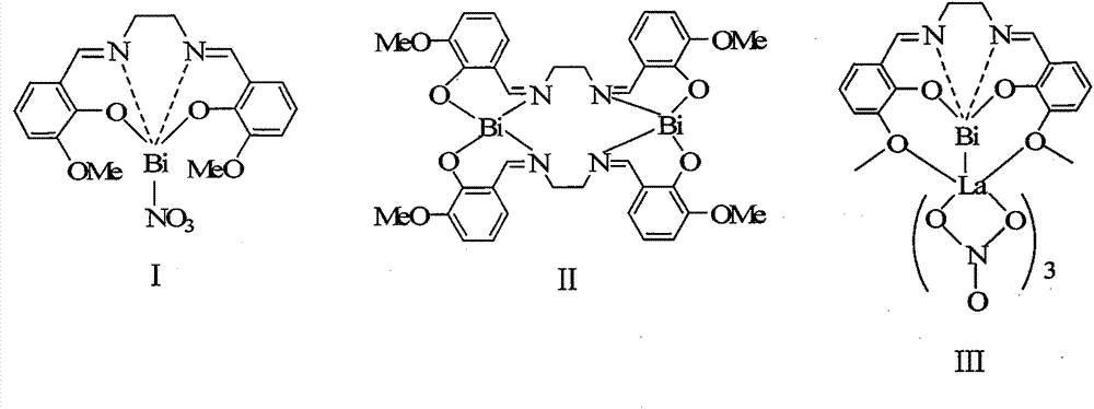 Synthesis of mononuclear (polynuclear) complex of Schiff's base and bismuth