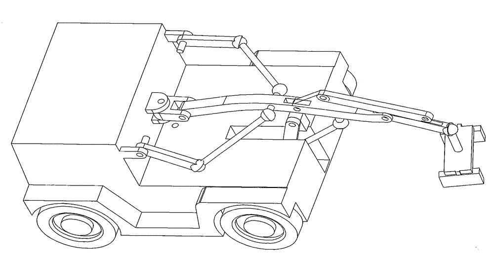 Six-freedom-degree crane having metamorphic function