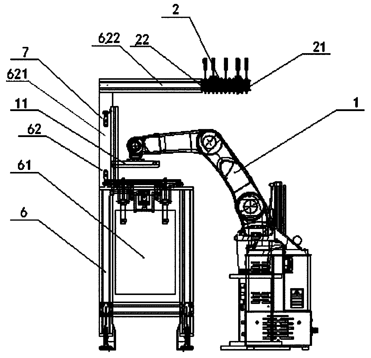 Automatic gluing device
