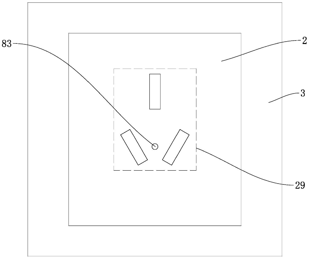 Wall socket and cassette assembly with anti-loosening structure